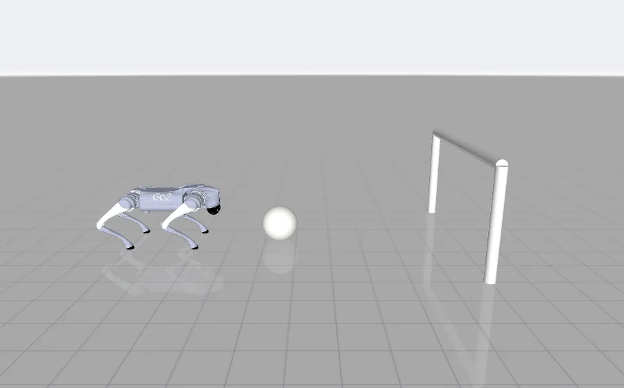Go2 · ball + goal