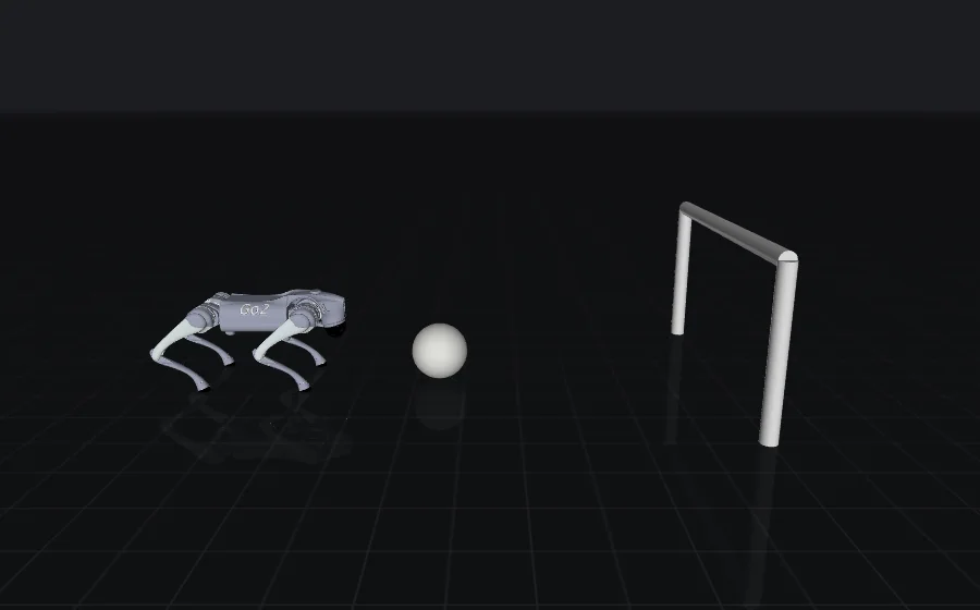 Go2 · ball + goal