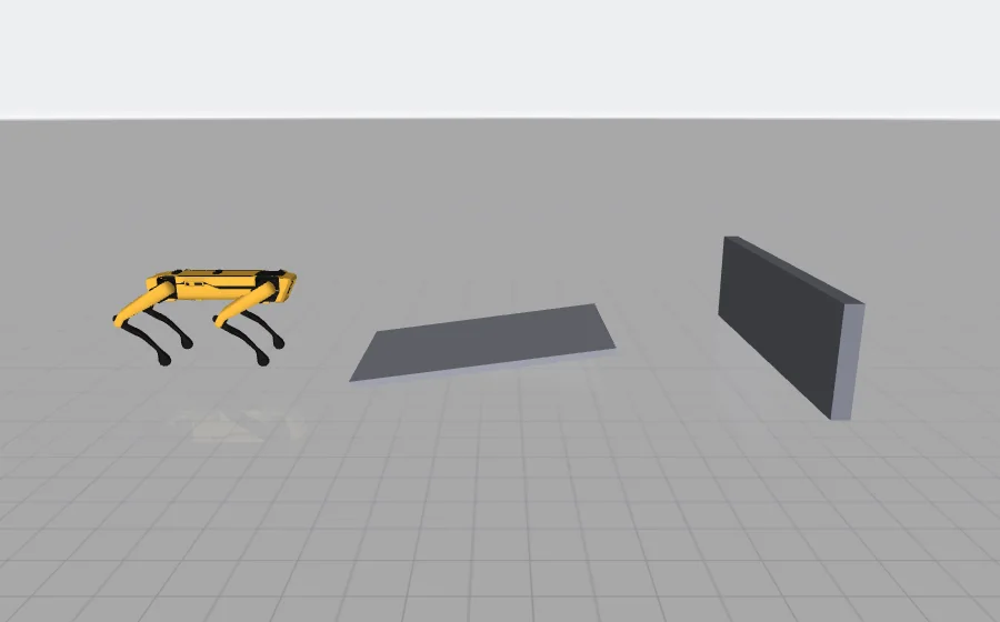Spot · ramp + wall
